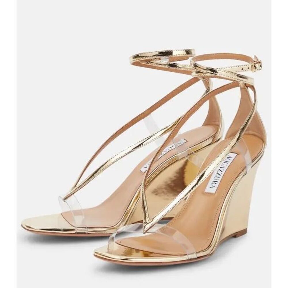 AQUAZZURA Illusions 85 Wedge Sandals Size EU38/US8 $750_4